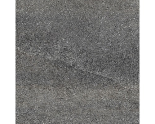 Nahaufnahme einer grauen Bodenfliese mit strukturierter Oberfläche