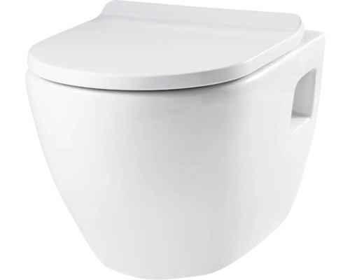 Form & Style Wand -WC-Set Nevis weiß mit WC-Sitz