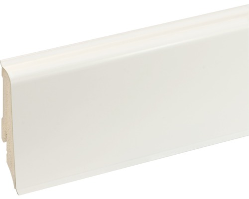 Sockelleiste PVC K0210L weiß mit 2 Dichtlippen 17 x 59 x 2400 mm