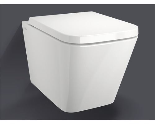 Keona Jungborn Wand-WC-Set | weiß WC-Sitz mit Spülrandloses HORNBACH