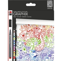 Marabu Fineliner Colour Graphix Doodle Supreme 12er-Set
