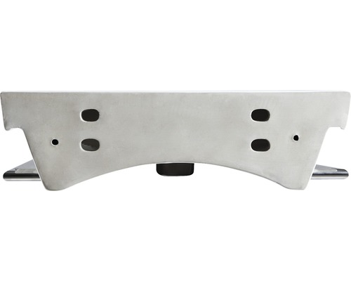 Frontansicht eines Tischfußes aus Metall