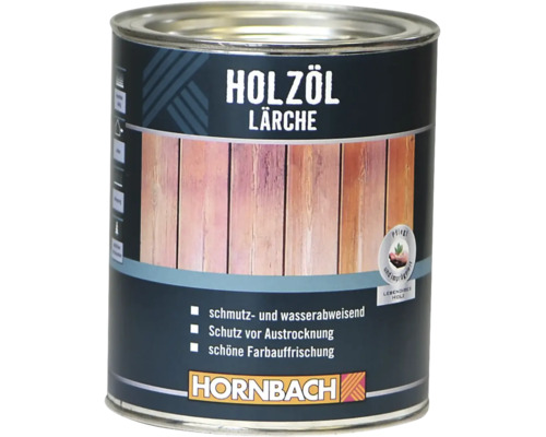 Dose Hornbach Holzöl Lärche für wetterfesten Holzschutz im Außenbereich