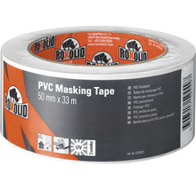 ROXOLID PVC Masking Tape Abdeckband Putzband weiß 50 mm x 33 m-thumb-0