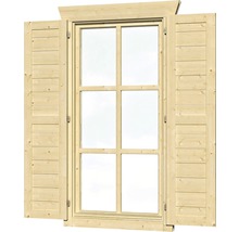 Fensterläden SKAN HOLZ Einzelfenster 28/45 mm groß, natur-thumb-0