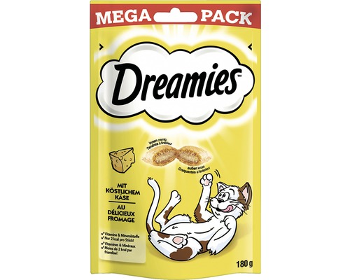 Katzensnack Dreamies mit Käse 180 g Dreamies Mega Pack Katzen Snacks mit Käsegeschmack