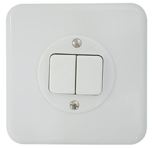 Doppel Lichtschalter für die Wandmontage