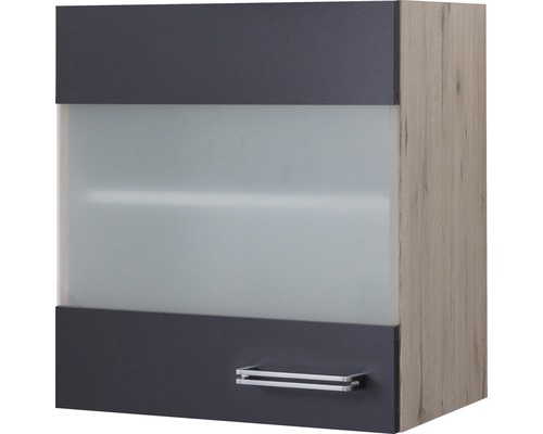 Glas-Hängeschrank Flex Well Santo Breite 50 cm anthrazit