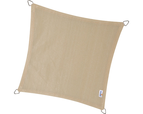 Quadratisches Sonnensegel mit Metallösen zur Befestigung
