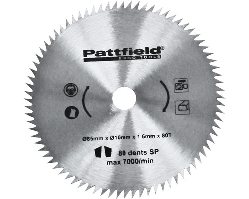 Mini-Kreissägeblatt Pattfield Ø 85 mm Universal