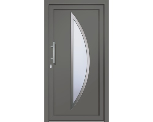 Haustür mit Glasausschnitt