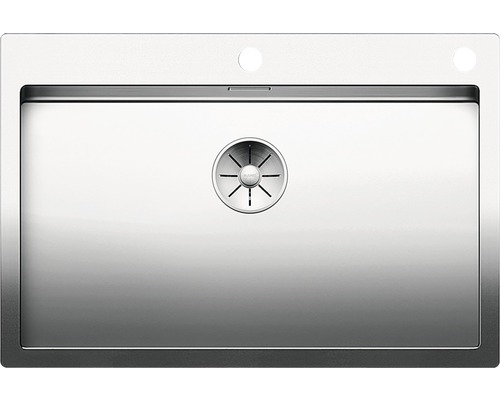 Spülbecken aus Edelstahl mit Abfluss