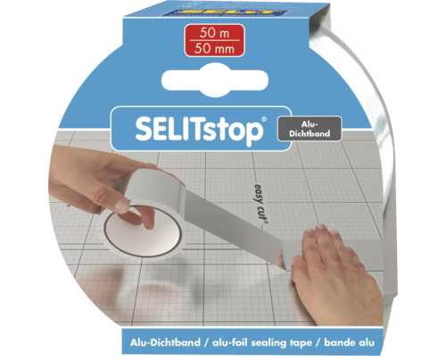 SELITstop® Alu- Dichtband 50m-selbstklebend SELITstop® Alu- Dichtband 50m-selbstklebend