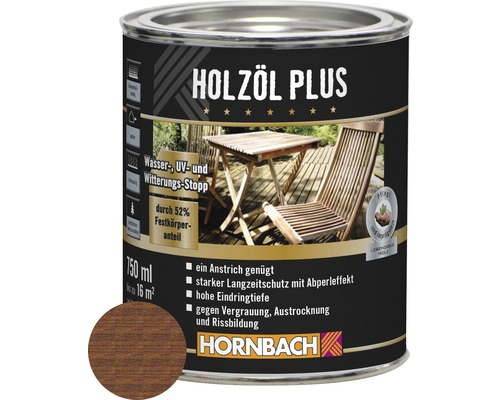 HORNBACH Holzöl Plus bangkirai 750 ml-0