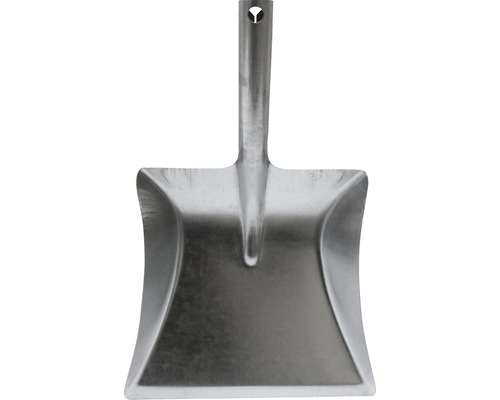 Kehrblech aus Metall mit Griff und Aufhängeloch
