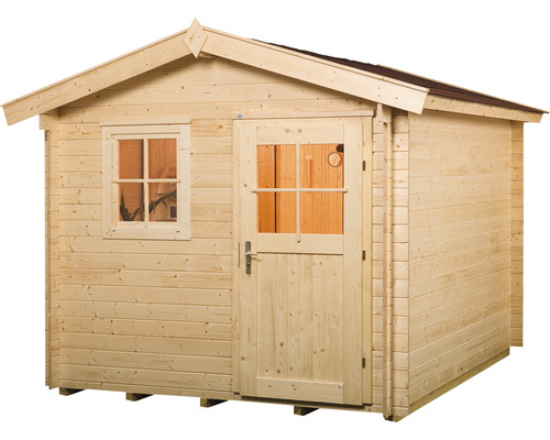 Gartenhaus aus Holz mit Fenster und Tür