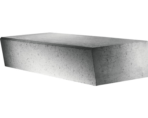 Beton Hohlblockstufe unterschnitten/schräg grau 50 cm x 32 cm x 16 cm