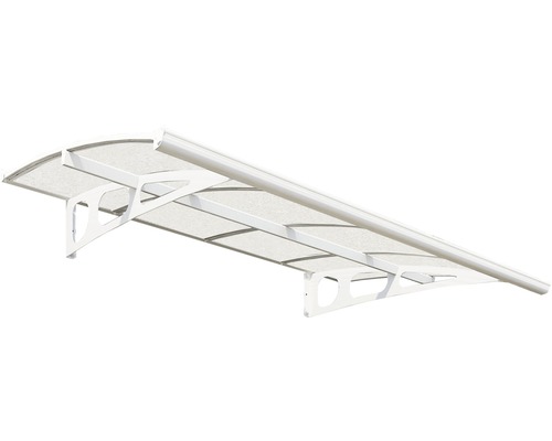 PALRAM-Canopia Vordach Bordeaux 223,5x139 cm weiß Polycarbonat klar Vordach für den Eingangsbereich