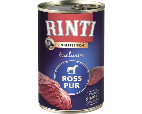 Hundefutter nass RINTI Singlefleisch Ross pur 400 g