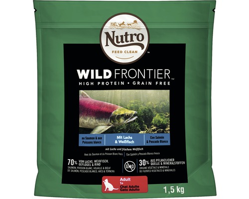Nutro Wild Frontier Katzenfutter mit Lachs und Weißfisch, 1,5 kg