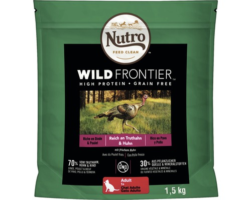 Katzenfutter trocken Nutro Cat Adult Truthahn & Huhn 1,5 kg