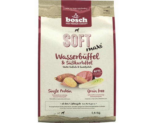 Hundefutter trocken Bosch Soft Maxi Wasserbüffel & Süßkartoffel 2,5 kg