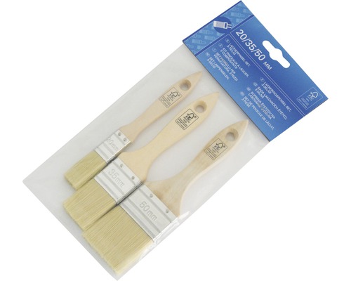 Lackierpinsel Set, 3-teilig mit den Größen 20 mm, 35 mm und 50 mm