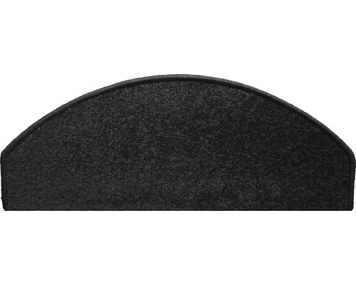 Stufenmatte Dynasty halbrund schwarz 23,5x65x4,5 cm Halbrunde Stufenmatte