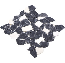 Bruchmosaik Ciot 30,5x30,5 cm schwarz weiß-thumb-3