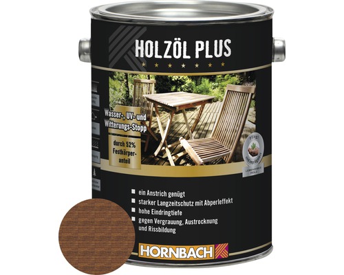 HORNBACH Holzöl Plus bangkirai 2,5 l-0