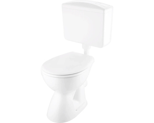 Stand-WC-Set Basic Abgang waagerecht weiß