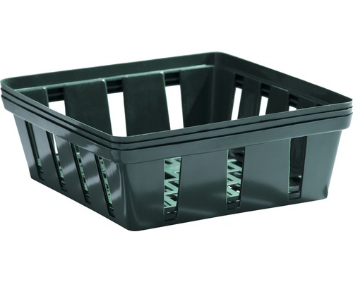 Quadratischer Pflanzkorb aus Kunststoff