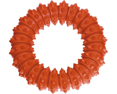 Hundespielzeug Karlie Boomer Aqua Football Vollgummi Ø 12,5 cm Ringförmiges Hundespielzeug mit Noppen