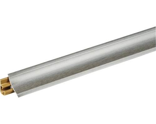 Wandabschlussleiste Titan 5853 Länge: 635 mm Bodenleiste mit Kabelkanal
