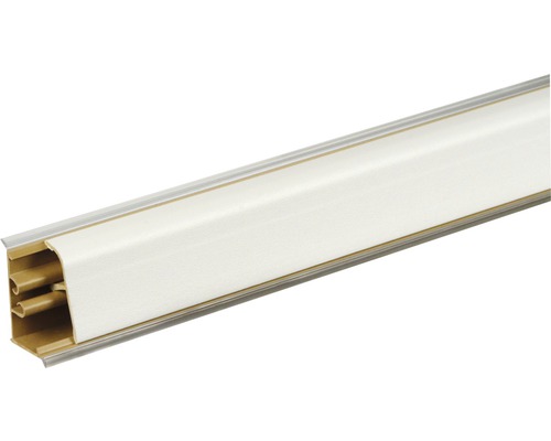 PICCANTE Wandabschlussleiste Uni Weiß 601 Länge: 590 mm Kunststoff Kabelkanal zur Kabelverlegung