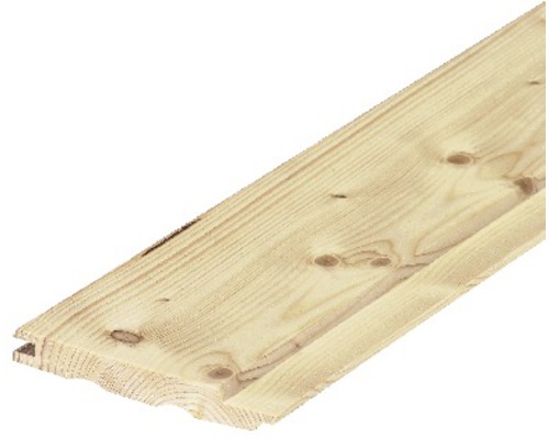 Konsta Softlineprofil Fichte "A" roh 14x121x3600 mm Profilholzbrett aus Holz