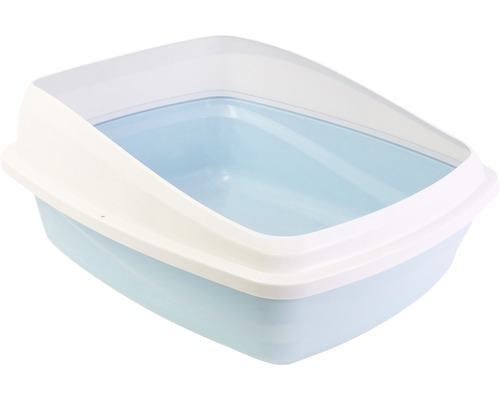 Katzentoilette Catit mit Rand, 38 x 48 x 19 cm blau-grau Katzentoilette Catit mit Rand, 38 x 48 x 19 cm blau-grau