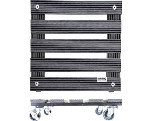 Pflanzenroller aus WPC mit Rollen