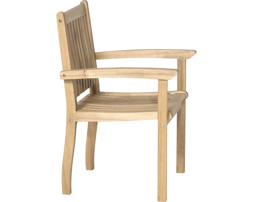 Gartenstuhl aus Holz mit Armlehnen