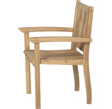 Gartenstuhl aus Holz mit Armlehne
