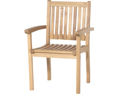 Gartenstuhl aus Holz mit Armlehnen
