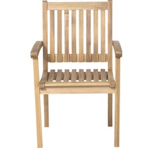 Gartenstuhl aus Holz mit Armlehne