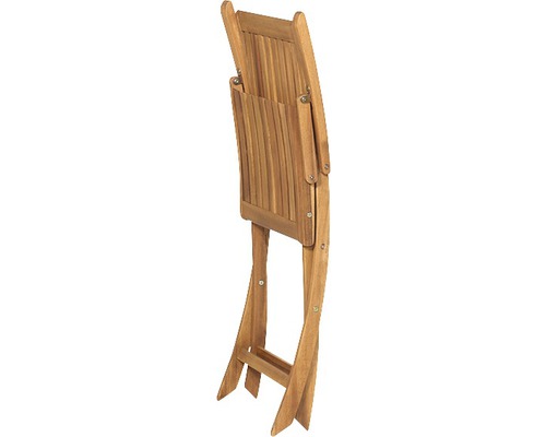 Klappstuhl Gardamo Paleros Gestell und Fläche Akazienholz FSC®-100% natur Zusammengeklappter Holzstuhl