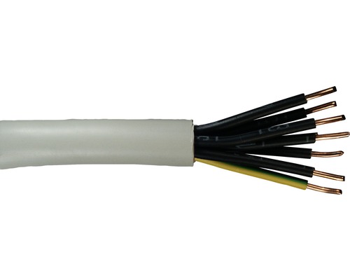 Mantelleitung NYM-J 7x1,5 mm² grau Elektrokabel mit mehreren Adern