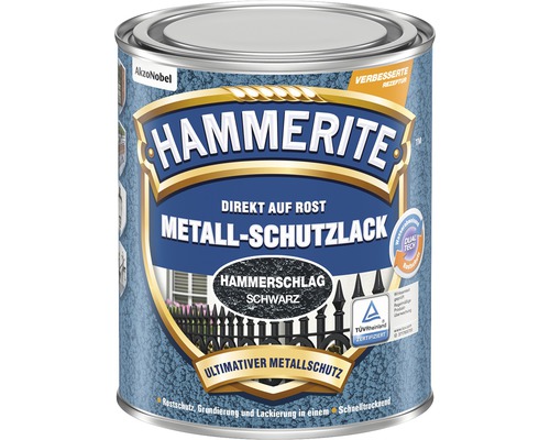 HAMMERITE Hammerschlaglack Effektlack Schwarz 250 ml