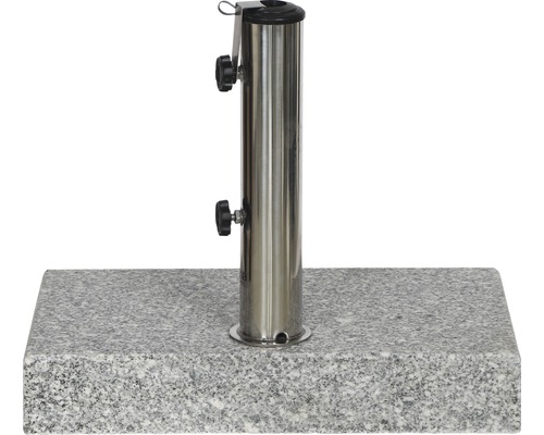 Granit Sonnenschirmständer mit Edelstahlrohr