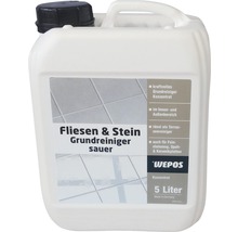 Wepos Fliesen und Stein Grundreiniger sauer, 5 Liter