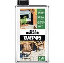 WEPOS Teak und Hartholz Öl, 1 Liter
