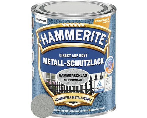 HAMMERITE Hammerschlaglack Effektlack Silbergrau 750 ml
