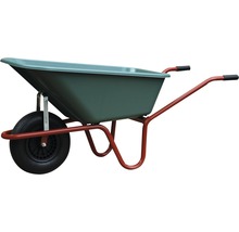CAPITO Gartenschubkarre GARTEN 100 Liter PP, grüne Tiefmulde, Lufträder mit Rillenprofil und Kunststofffelgen inkl. Kunststoffgriffe-thumb-0